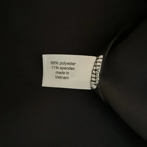 Lane Bryant V-Neck Flutter Short Sleeve Zip Up Tie Around the Waist Black Skirt - Picture 10 of 10